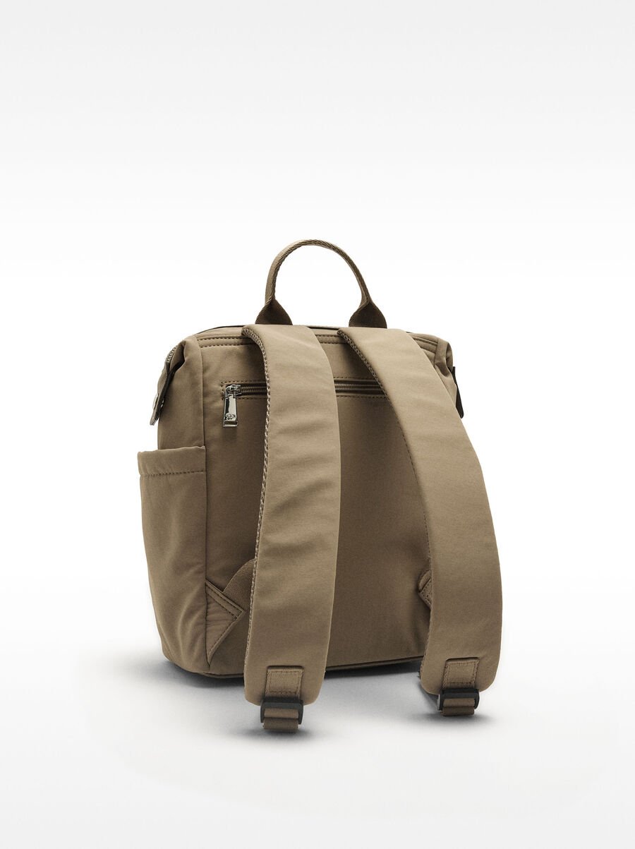 Nylon backpack with pendant