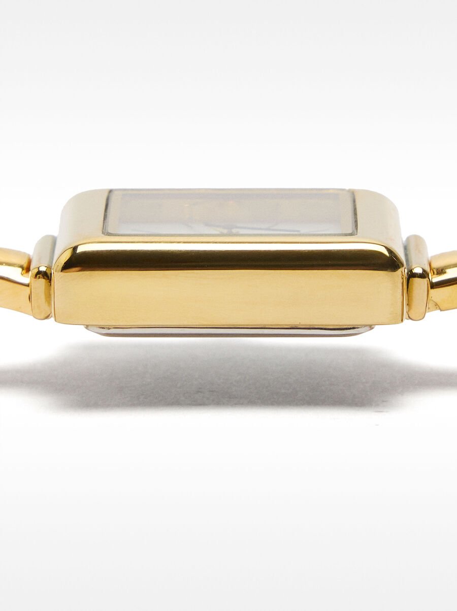 Reloj cuadrado con pulsera de acero inoxidable