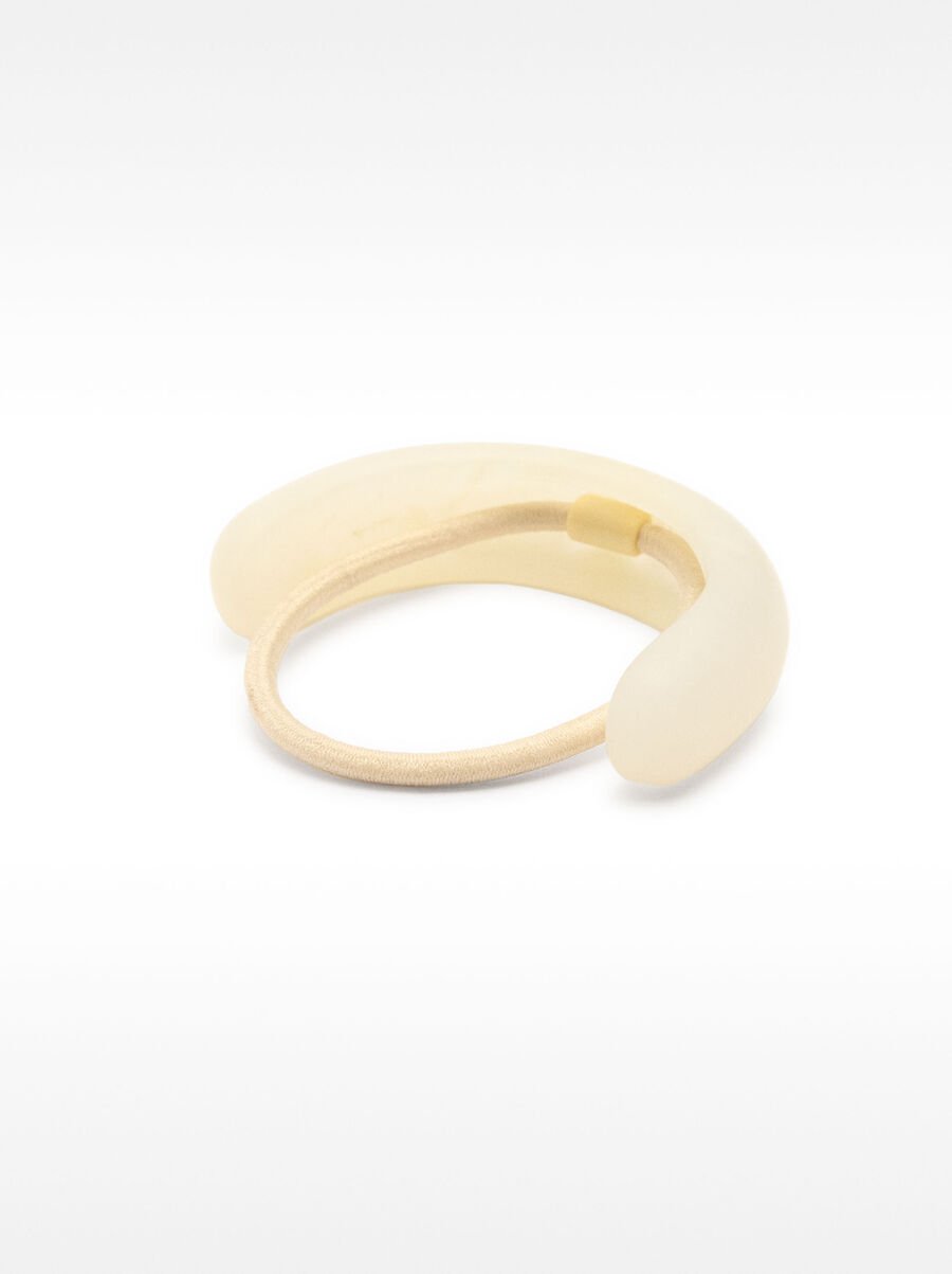 Hair tie with resin detail