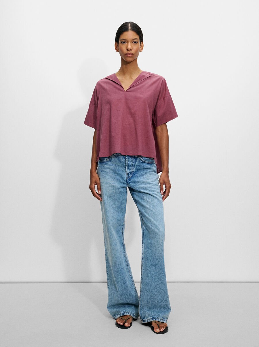 Blouse with 100% cotton