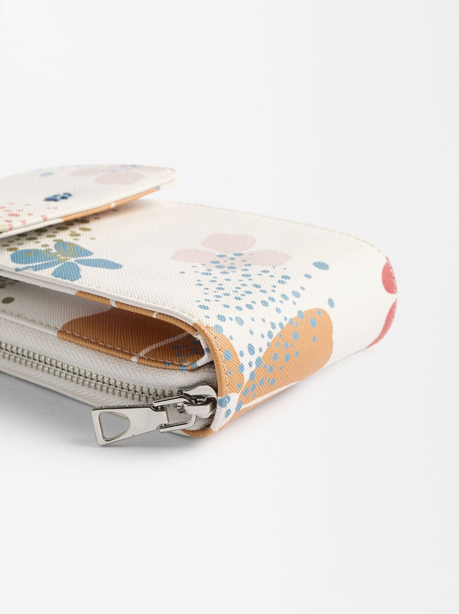 Bossa per a mòbil amb estampat floral