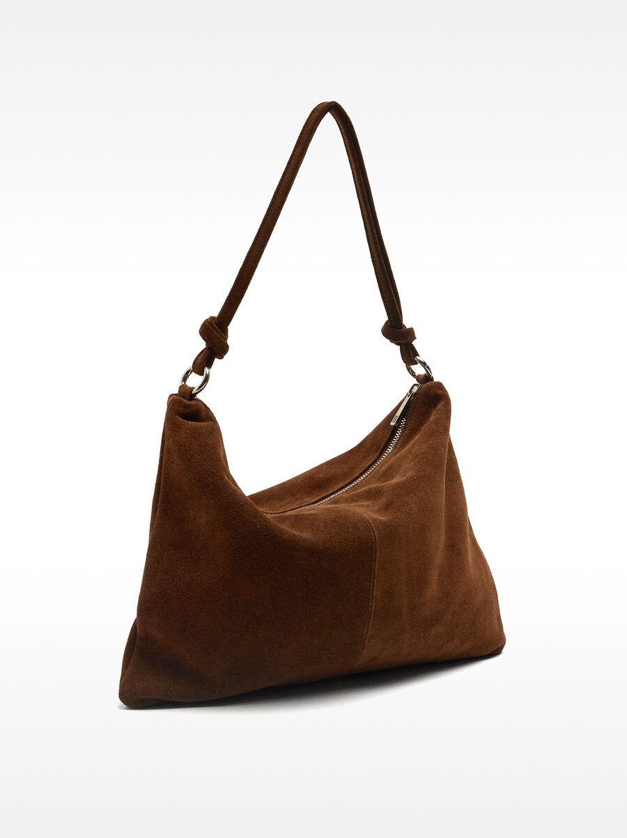 Leather shoulder bag