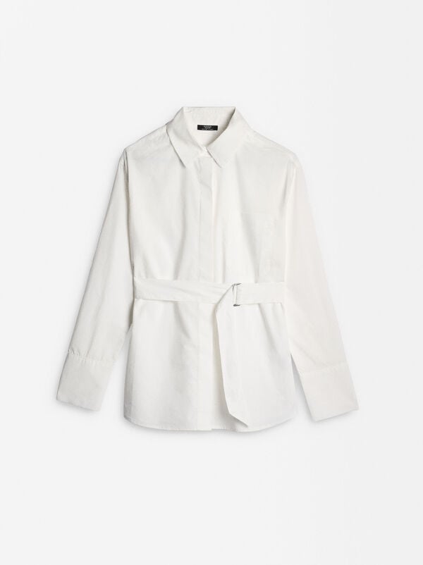 Chemise 100% coton avec ceinture