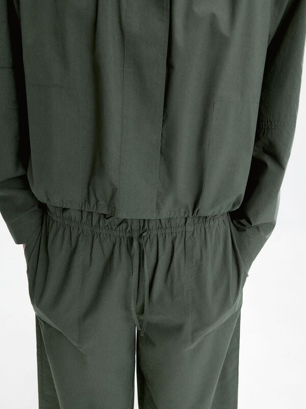 Chemise 100% en coton avec froncé