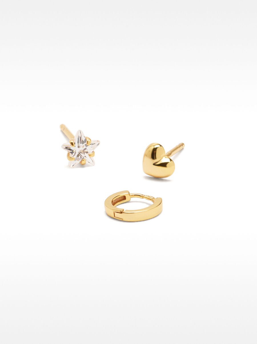 Set of earrings with zircons - 925 sterling silver