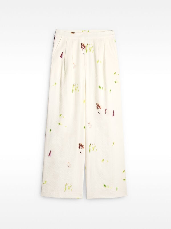Pantalon droit imprimé