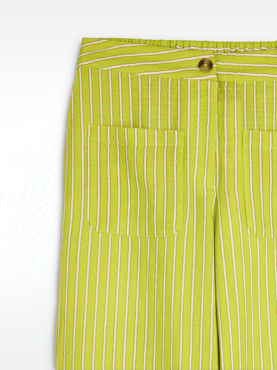 Pantalón a rayas 100% algodón