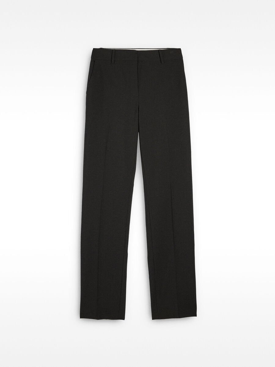 Straight pants with clips