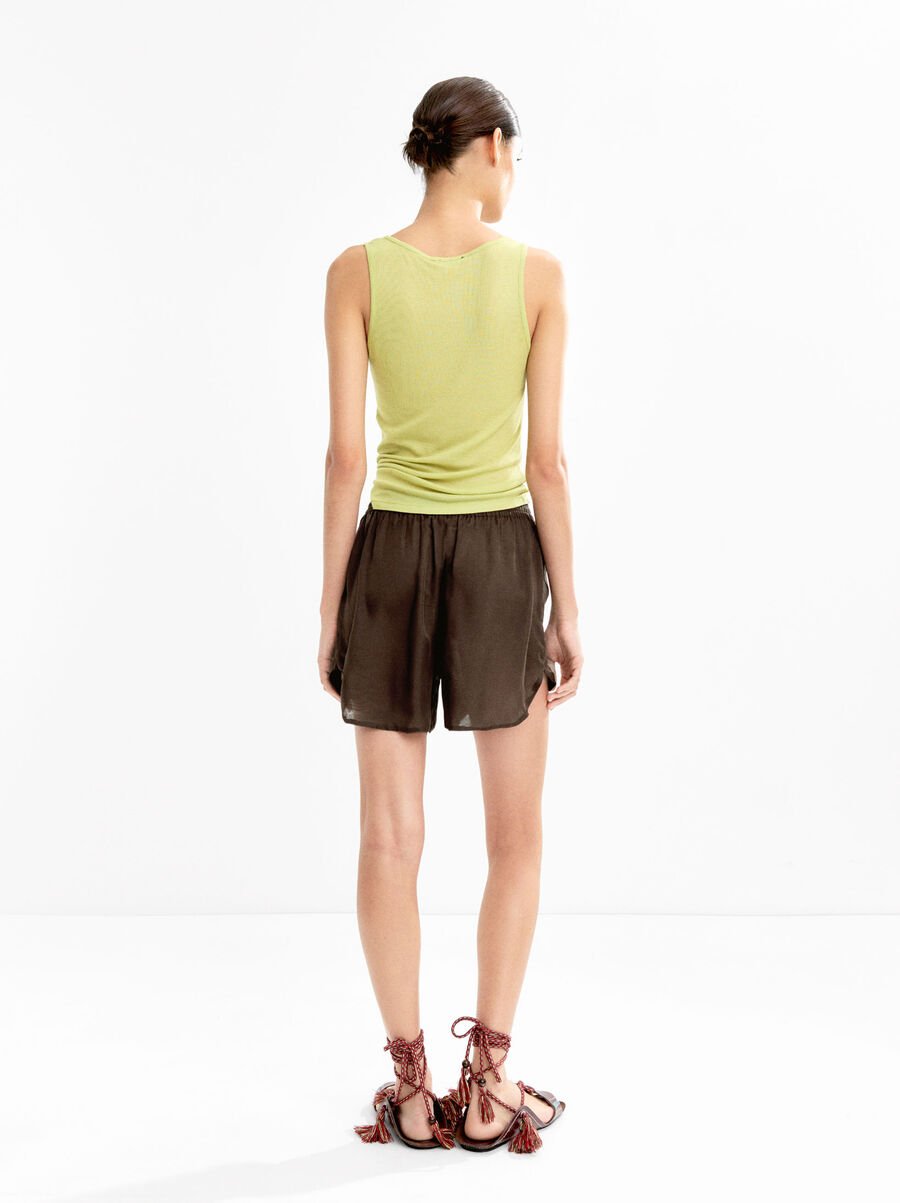 Satin 100% silk shorts