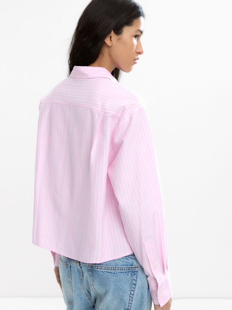 Striped long-sleeve shirt