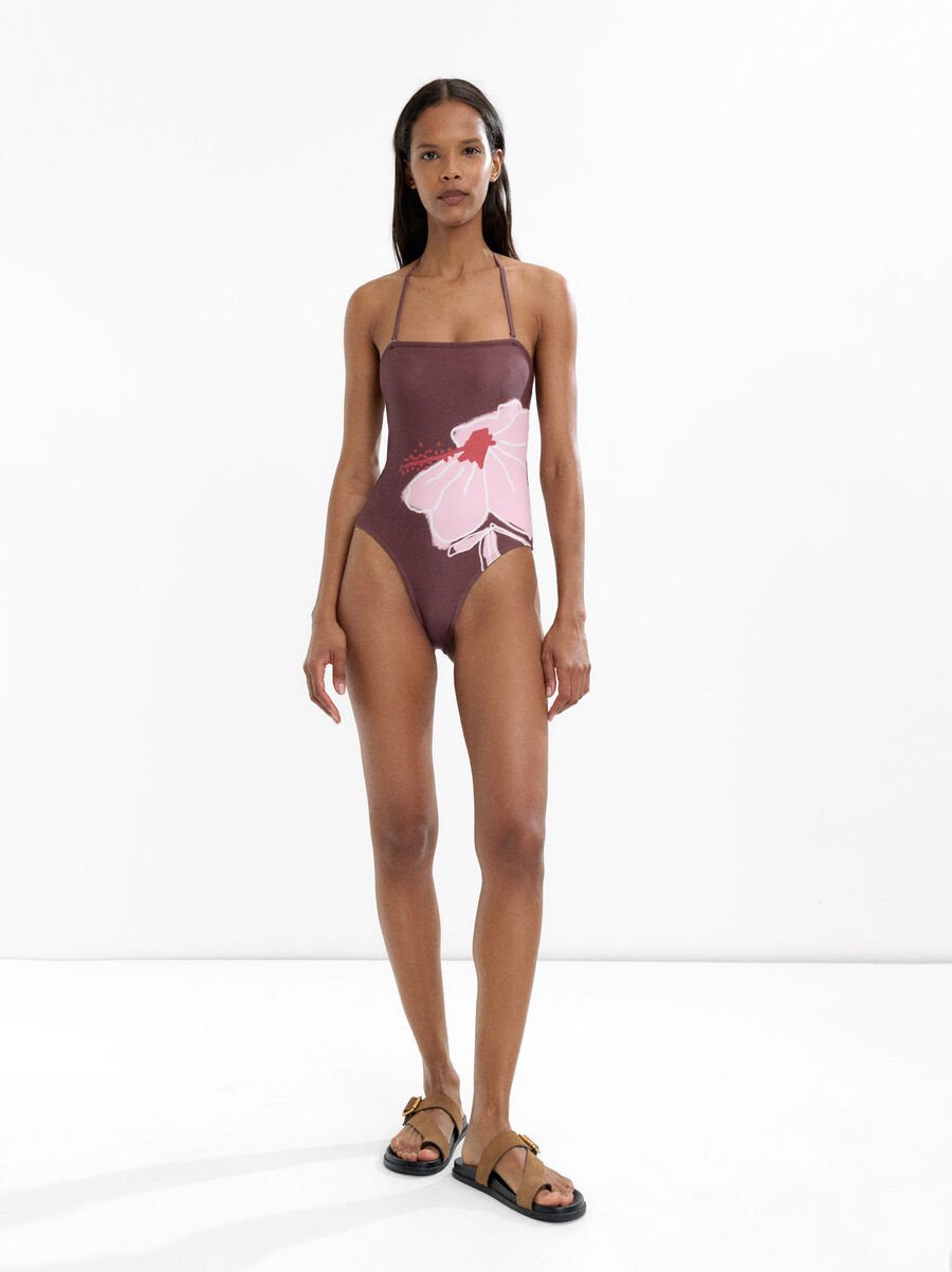 Floral print swimsuit
