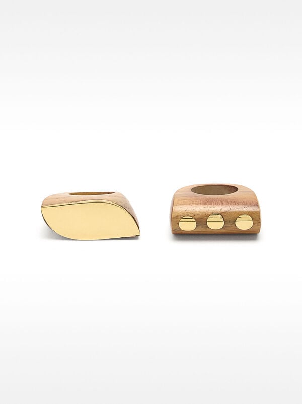 Wooden ring set