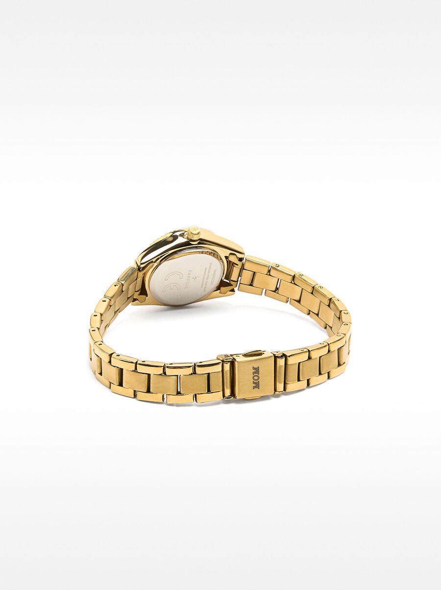 Watch with stainless steel wristband