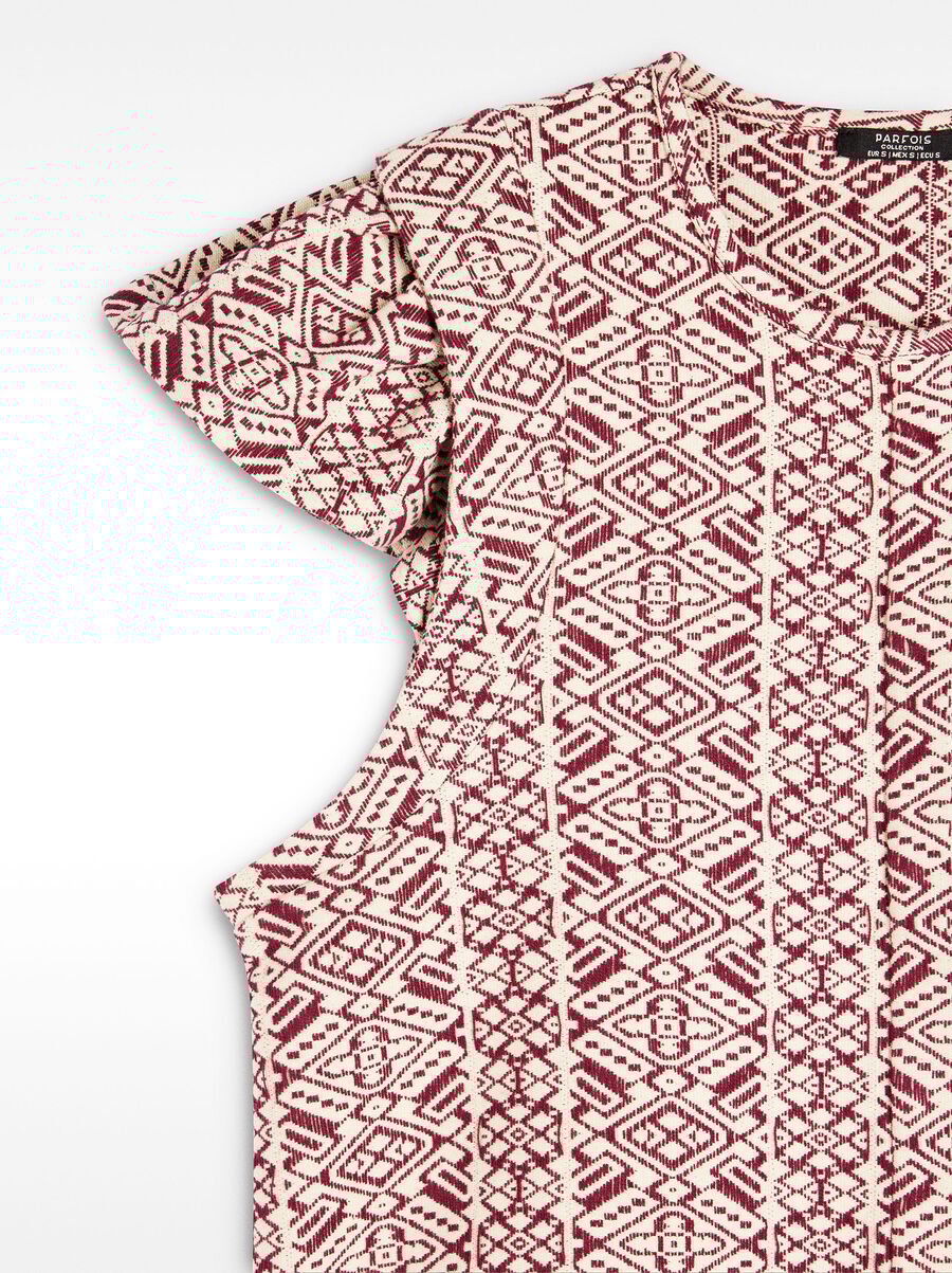 Jacquard vest 100% cotton