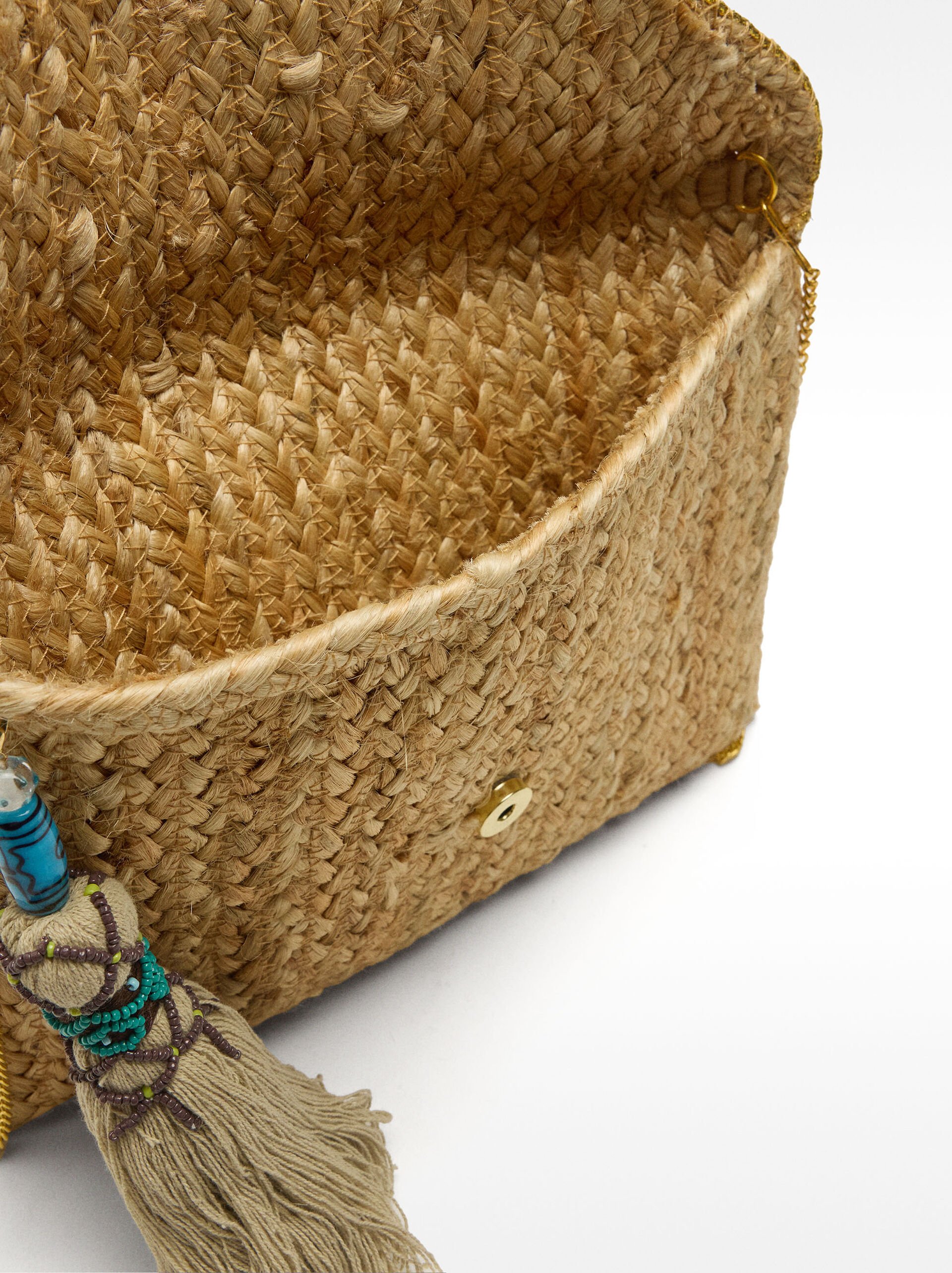 Bolso de fiesta sobre de yute image number 4.0