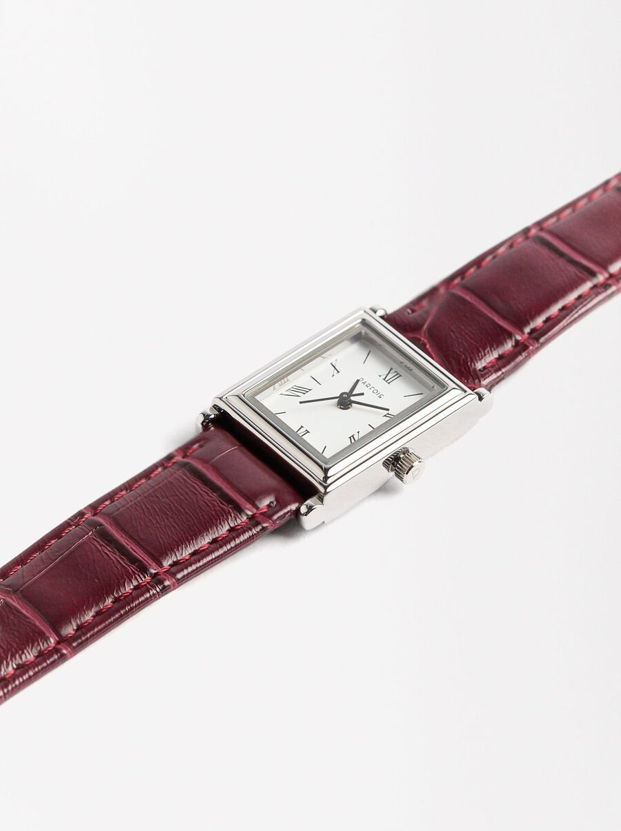 Square case watch