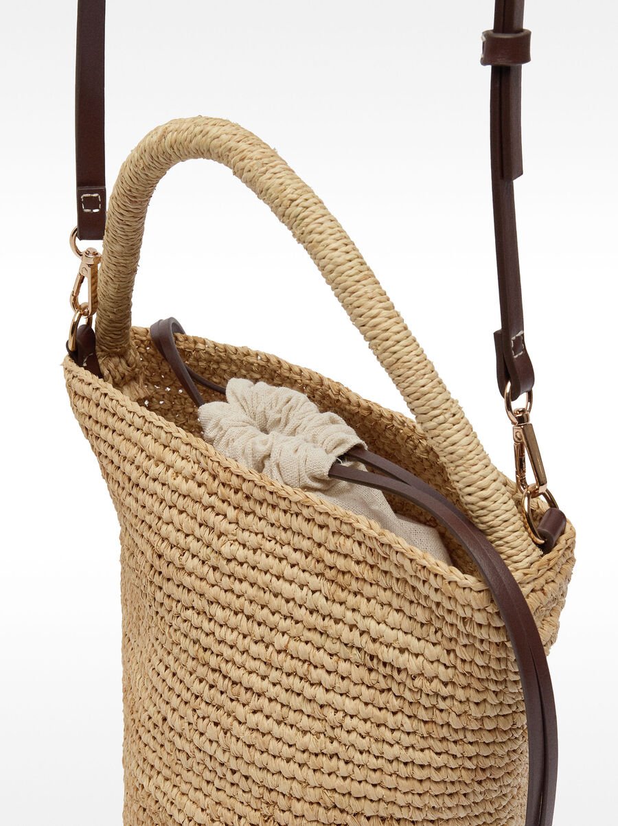 Straw bucket bag