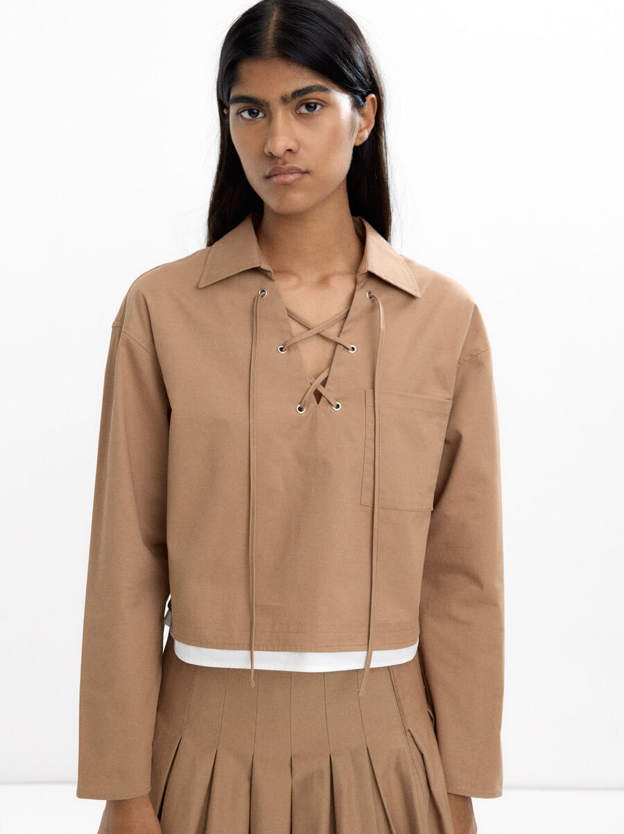 100% cotton blouse with pocket