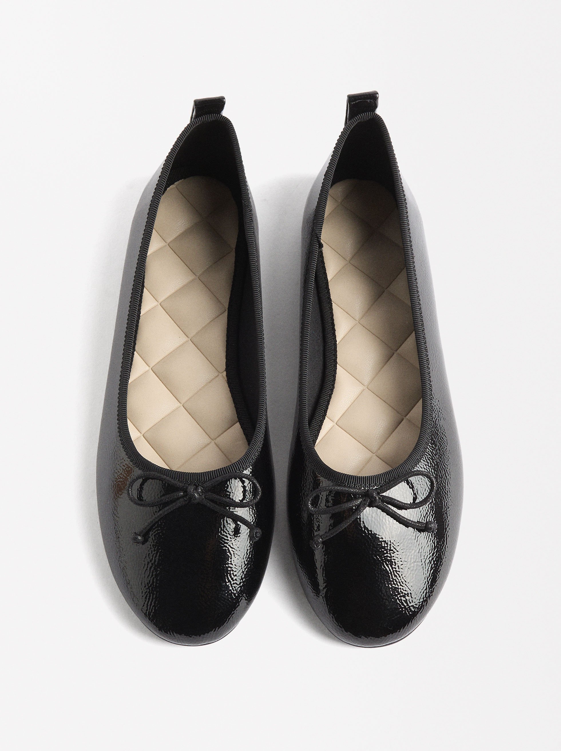 Ballet flats with bow image number 0.0